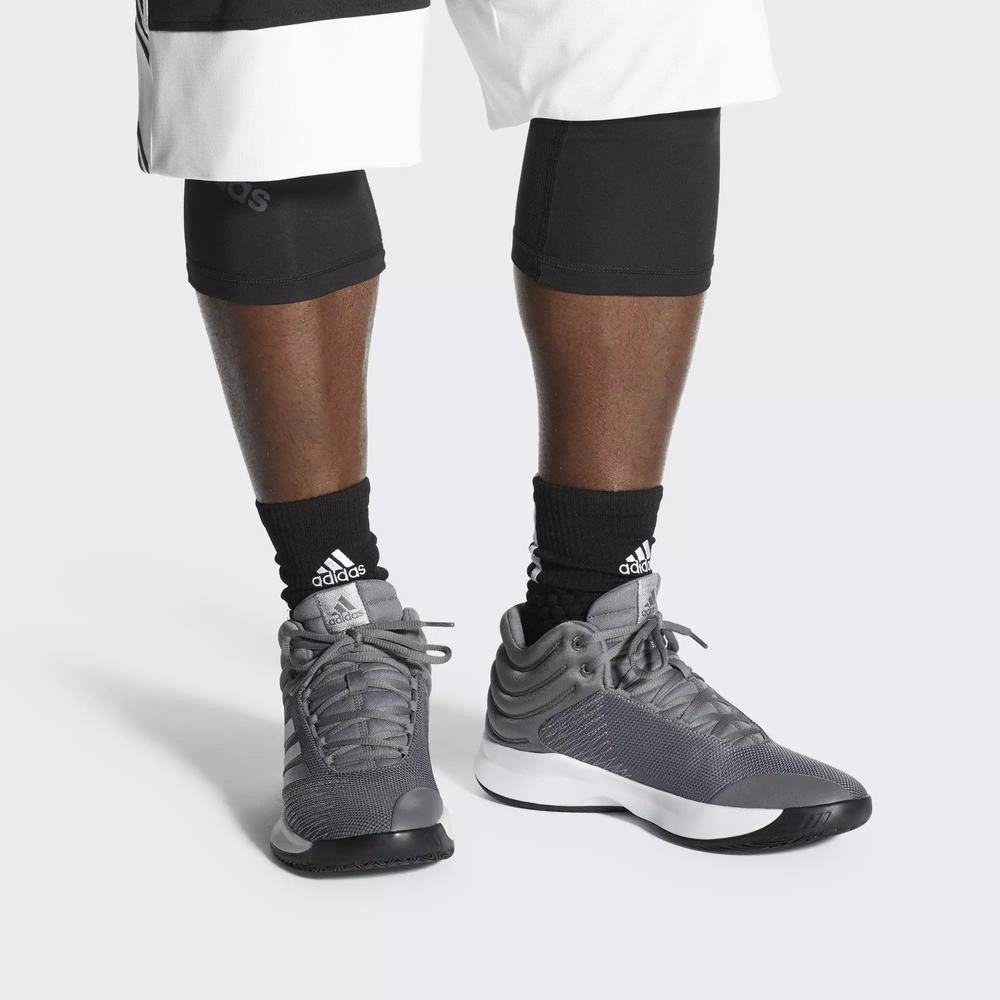 Adidas Pro Spark 2018 Tenis De Basketball Grises Para Hombre (MX-65611)